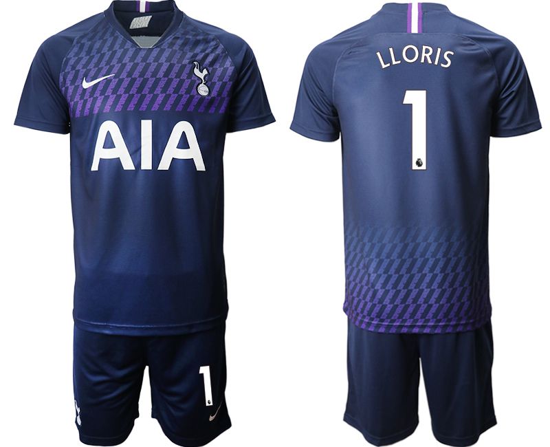 Men 2019-2020 club Tottenham Hotspur away #1 blue Soccer Jerseys->tottenham jersey->Soccer Club Jersey